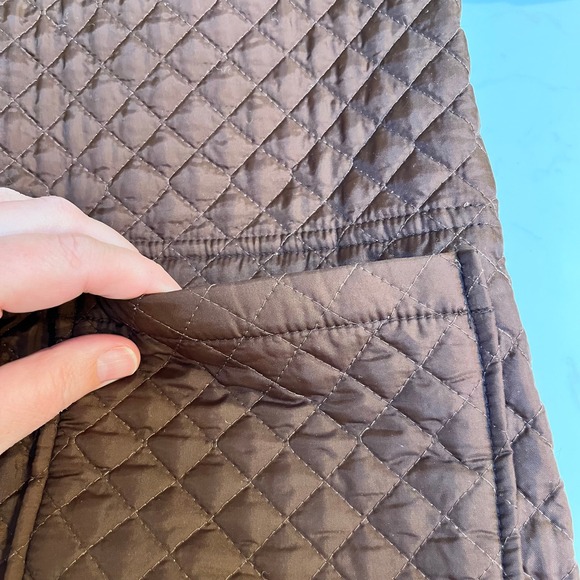 Sag Harbor Reversible Quilted Jacket Tan Brown Button Front Womens XL F23143 - Picture 12 of 12